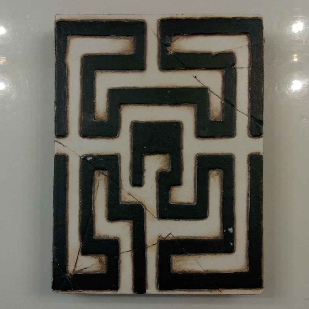 Sid Dickens T-122 "Labyrinth" Memory Block wall tile *Rare & Retired*
